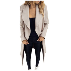 Women Long Sleeve Hairy Open Front Short Cardigan Suit Jacket Solid Long Coat пальто женское winter coat women