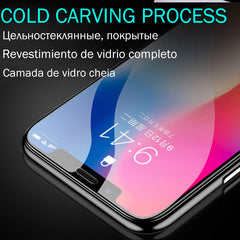 3Pcs Full Cover Protective Glass For iPhone SE 6 6s 7 8 Plus Tempered Glass Film For iPhone X XS XR 11 11 Pro Max Screen Glass