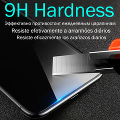 3Pcs Full Cover Protective Glass For iPhone SE 6 6s 7 8 Plus Tempered Glass Film For iPhone X XS XR 11 11 Pro Max Screen Glass