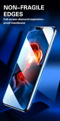 3Pcs Full Cover Protective Glass For iPhone SE 6 6s 7 8 Plus Tempered Glass Film For iPhone X XS XR 11 11 Pro Max Screen Glass