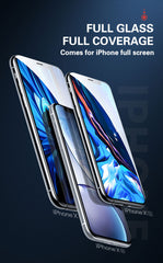 3Pcs Full Cover Protective Glass For iPhone SE 6 6s 7 8 Plus Tempered Glass Film For iPhone X XS XR 11 11 Pro Max Screen Glass