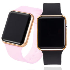 2PCS Sport LED Digital Watch Men Women LED Watch Silicone Electronic Watch Couple Watches Clock relogio digital montre homme