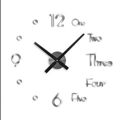 Wall Clock Stickers 3D Modern Watch Kitchen Quartz Needle Acrylic Home Decoration Living Room Silent Antique Round Acrylic Gifts
